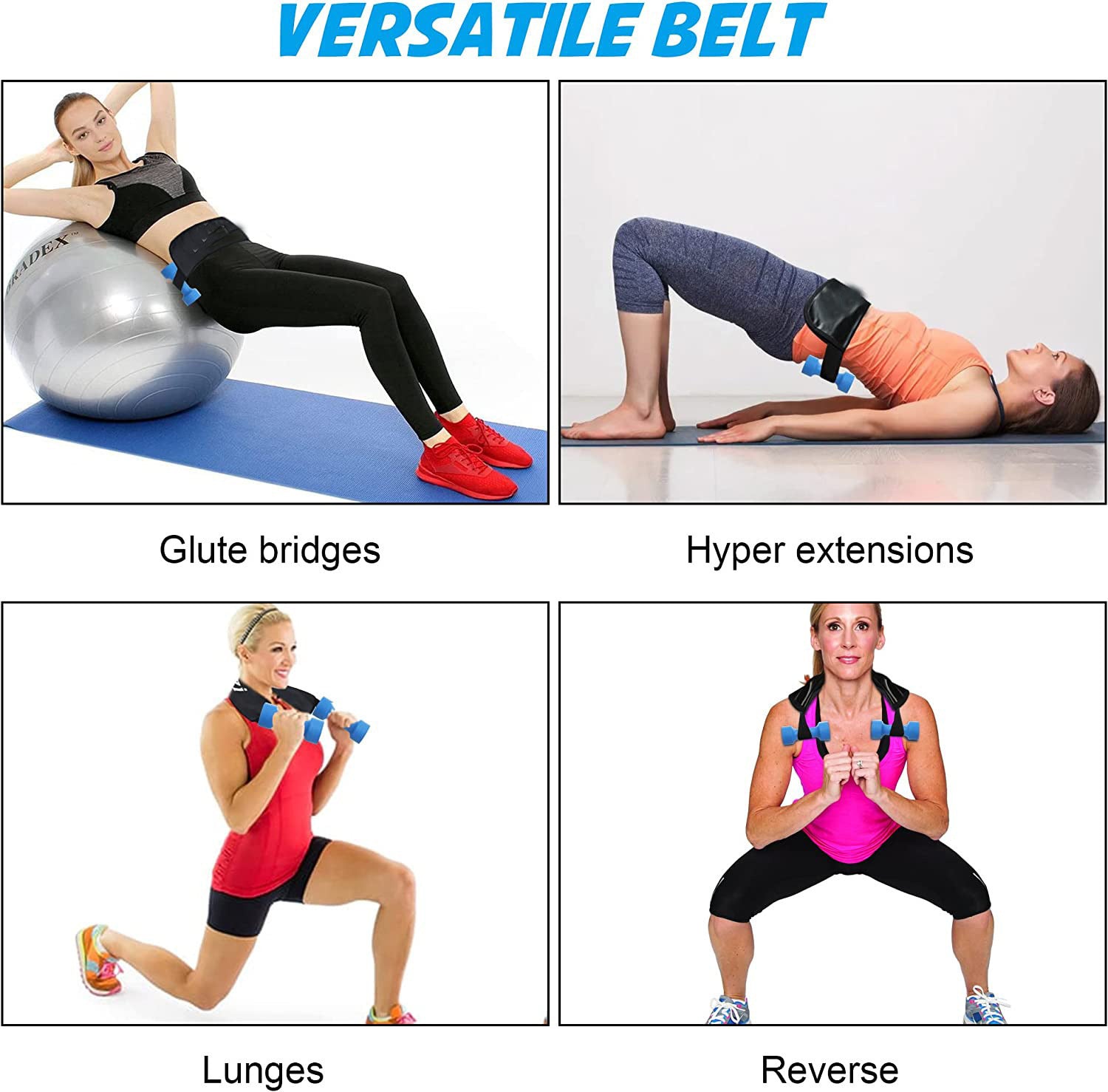 Thrust Trainer Weight-bearing Fitness Dumbbell Exercise Hip Thrust Belt