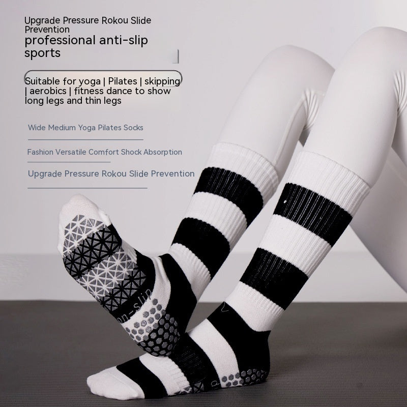 Long Tube Pilates Non-slip Yoga Non-slip Professional Female Pressure Sports Socks Dance