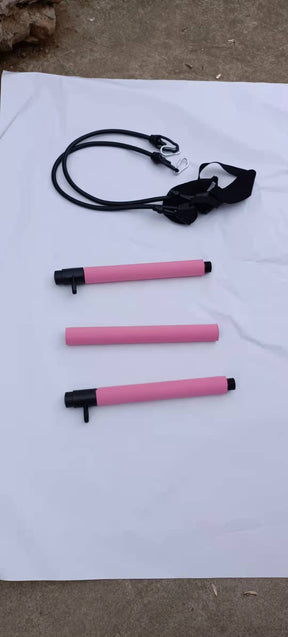 Three-section Pilates fitness stick